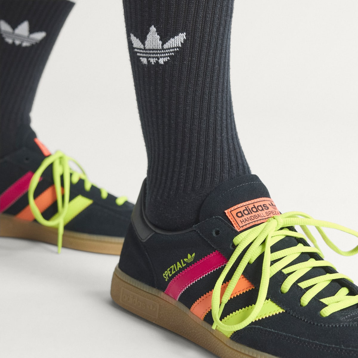 Adidas Men's Peru Handball Spezial Shoes - Core Black / None / None - Image 8