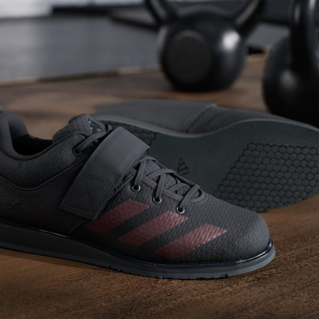 Adidas Men's Powerlift 5 Weightlifting Shoes - Core Black / Core Black / Carbon - Image 11