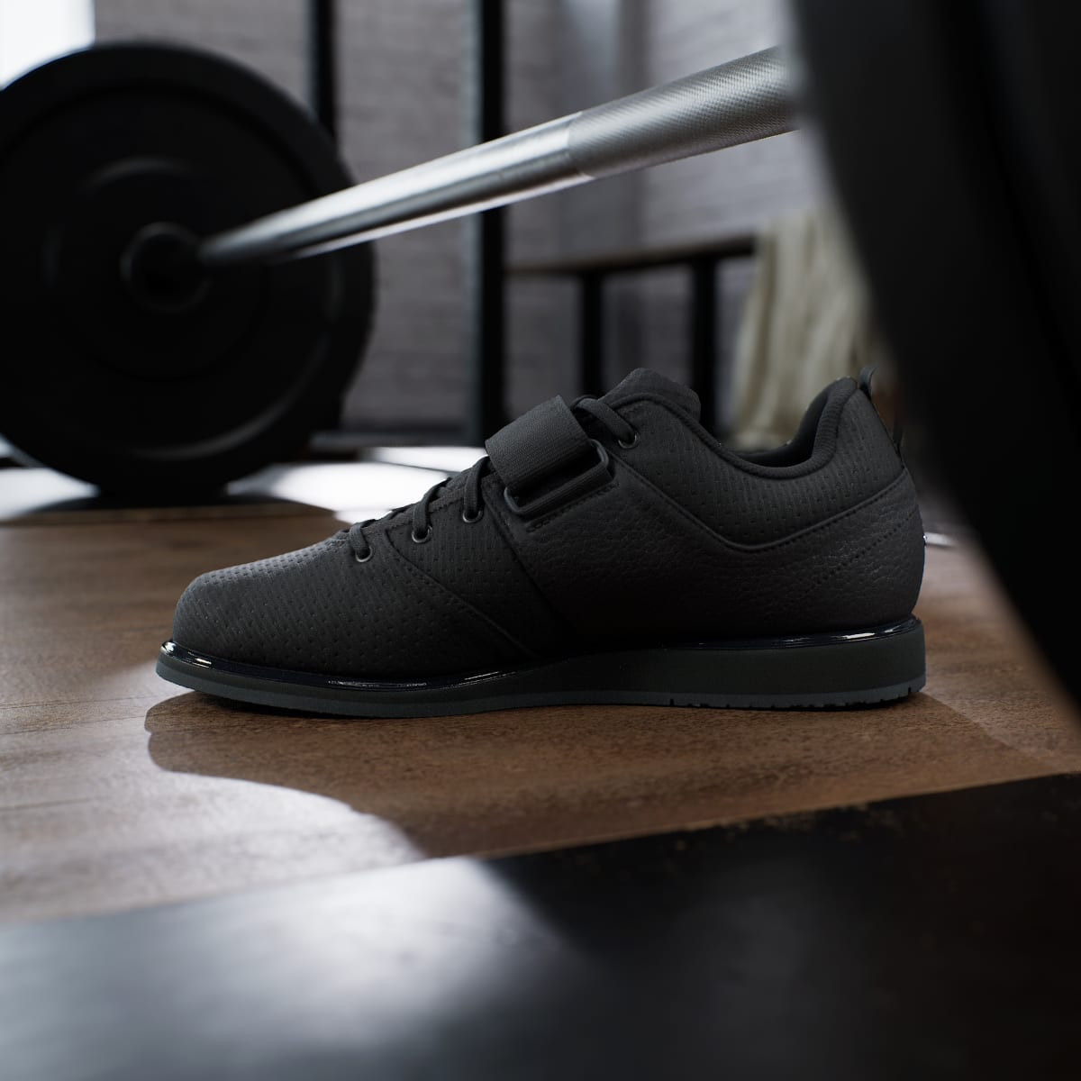 Adidas Men's Powerlift 5 Weightlifting Shoes - Core Black / Core Black / Carbon - Image 7