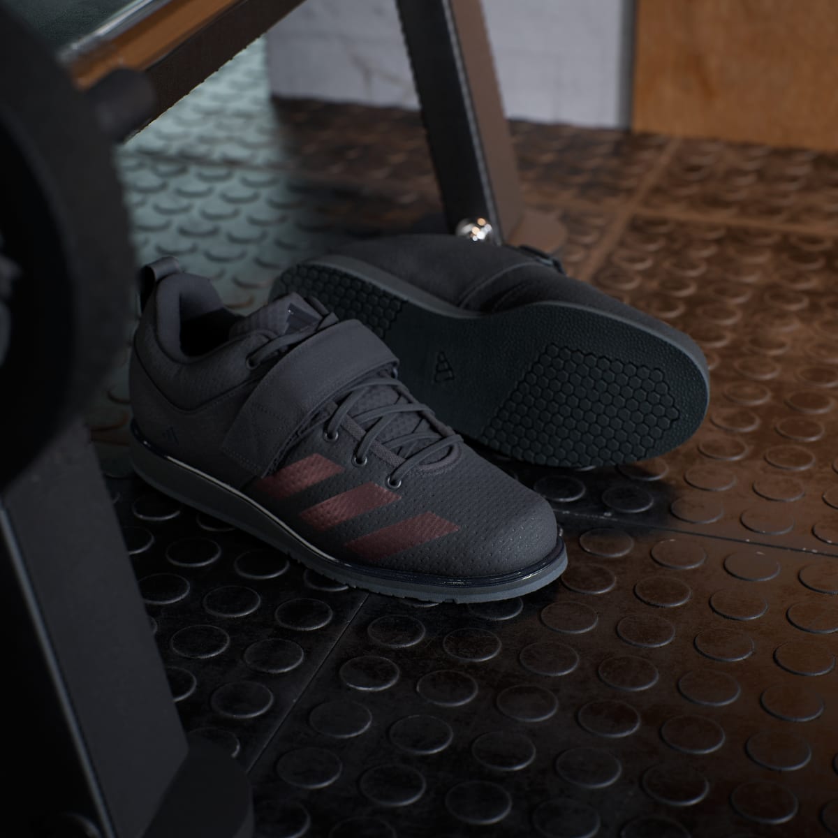 Adidas Men's Powerlift 5 Weightlifting Shoes - Core Black / Core Black / Carbon - Image 8