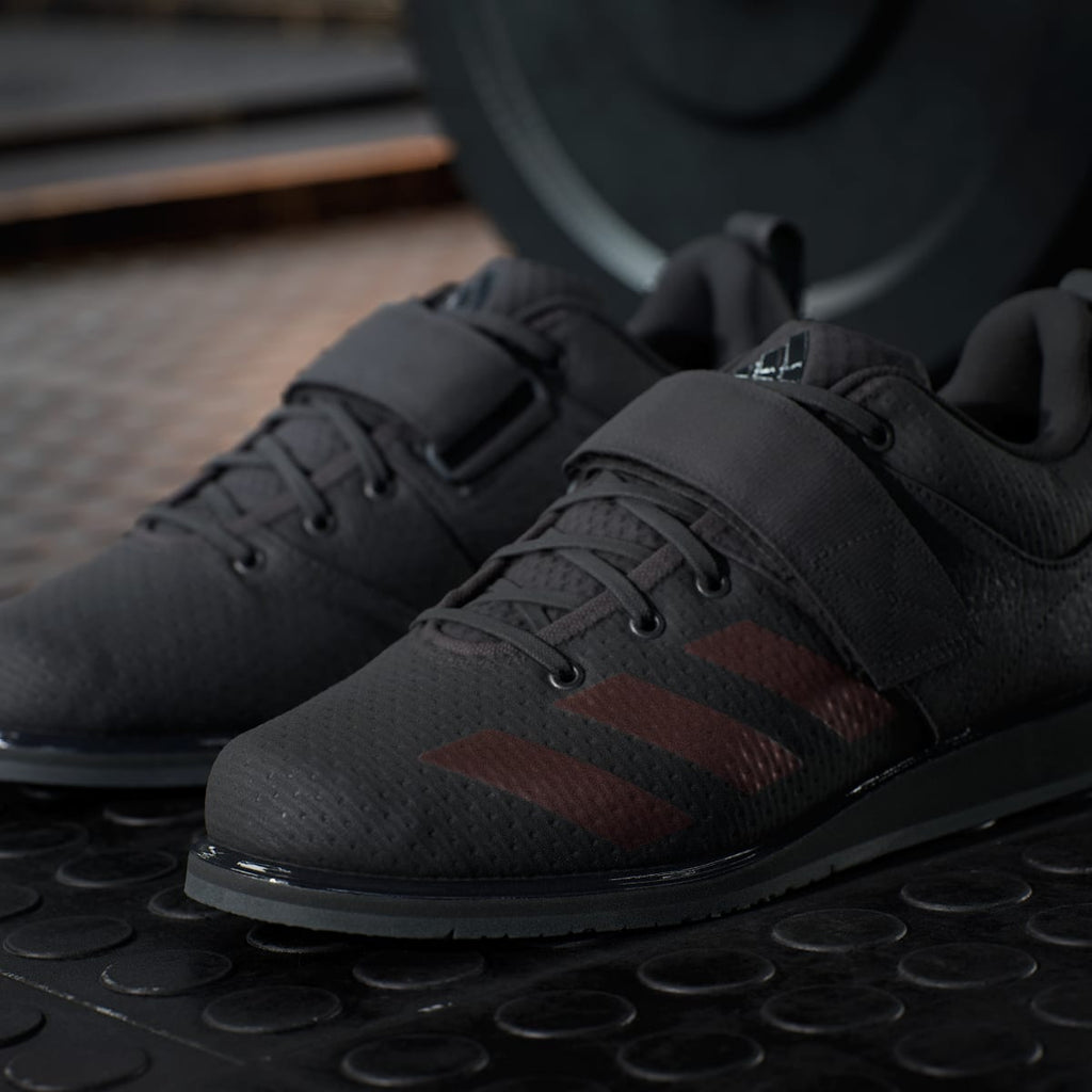 Adidas Men's Powerlift 5 Weightlifting Shoes - Core Black / Core Black / Carbon - Image 9