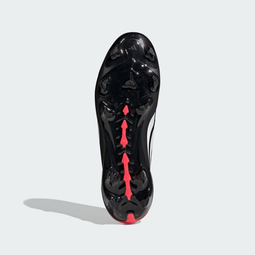 Adidas Men's Predator League Firm Ground Soccer Cleats - Core Black / Cloud White / Lucid Red - Image 4