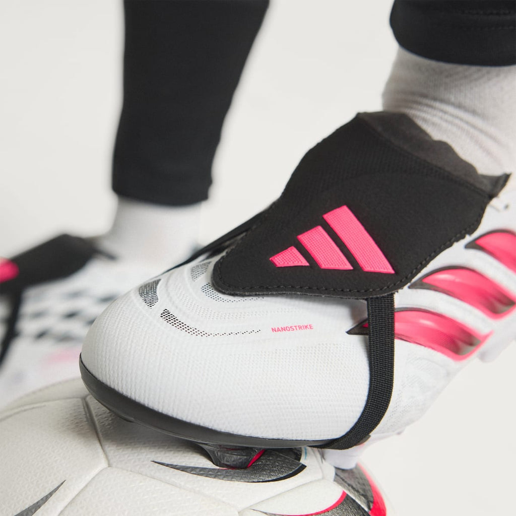 Adidas Women's Predator League Fold-Over Tongue Firm Ground Soccer Cleats - Cloud White / Solar Turbo / Core Black - Image 5