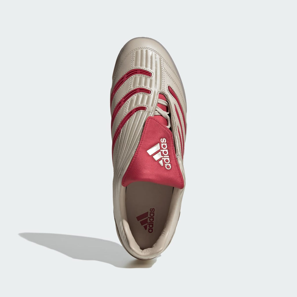 Adidas Men's Predator Sala Shoes - Beige / Team Victory Red / Metallic Gold - Image 2