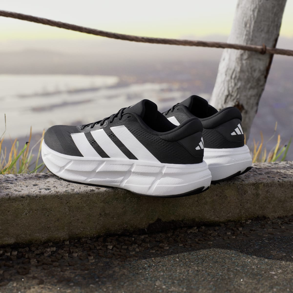 Adidas Men's QUESTAR 4 RUNNING SHOES - Core Black / Cloud White / Grey Six - Image 6
