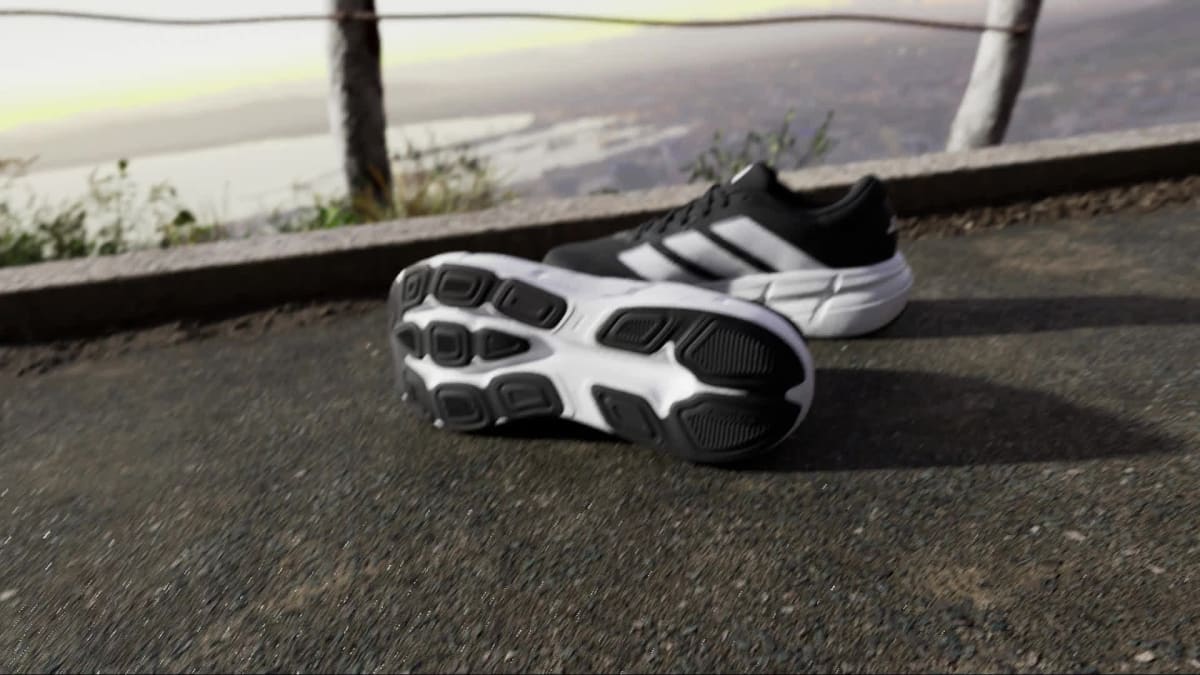 Adidas Men's QUESTAR 4 RUNNING SHOES - Core Black / Cloud White / Grey Six - Image 2