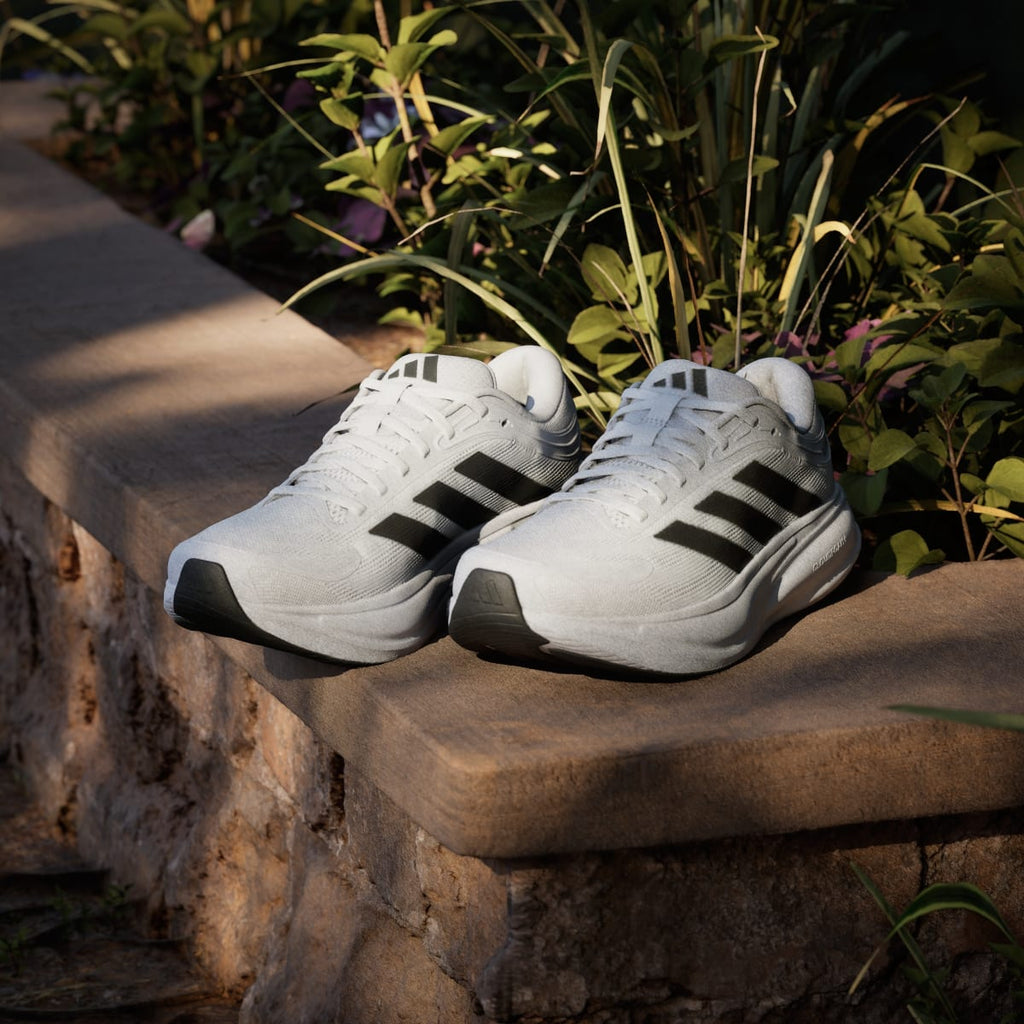Adidas Men's RESPONSE 2 RUNNING SHOES - Cloud White / Core Black / Iron Metallic - Image 5