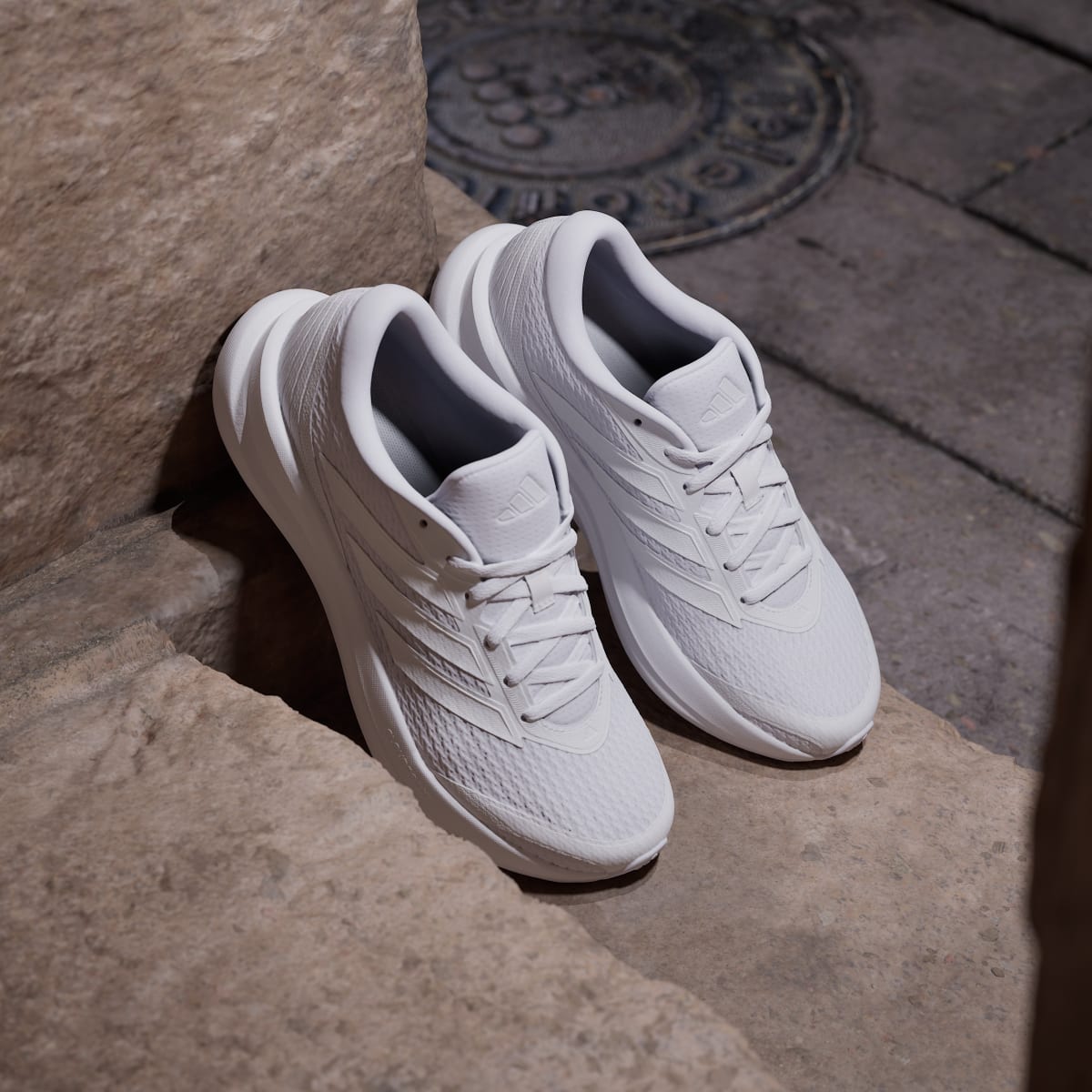 Adidas Women's RUNFALCON 6 Shoes - Cloud White / Cloud White / Grey One - Image 5