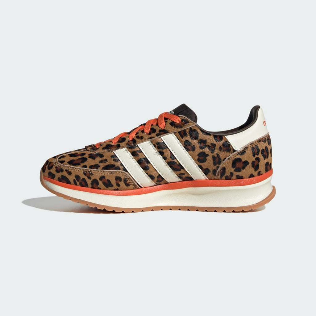 Adidas Women's RUN 70S 2.0 SHOES - Dark Brown / Off White / Semi Impact Orange - Image 6