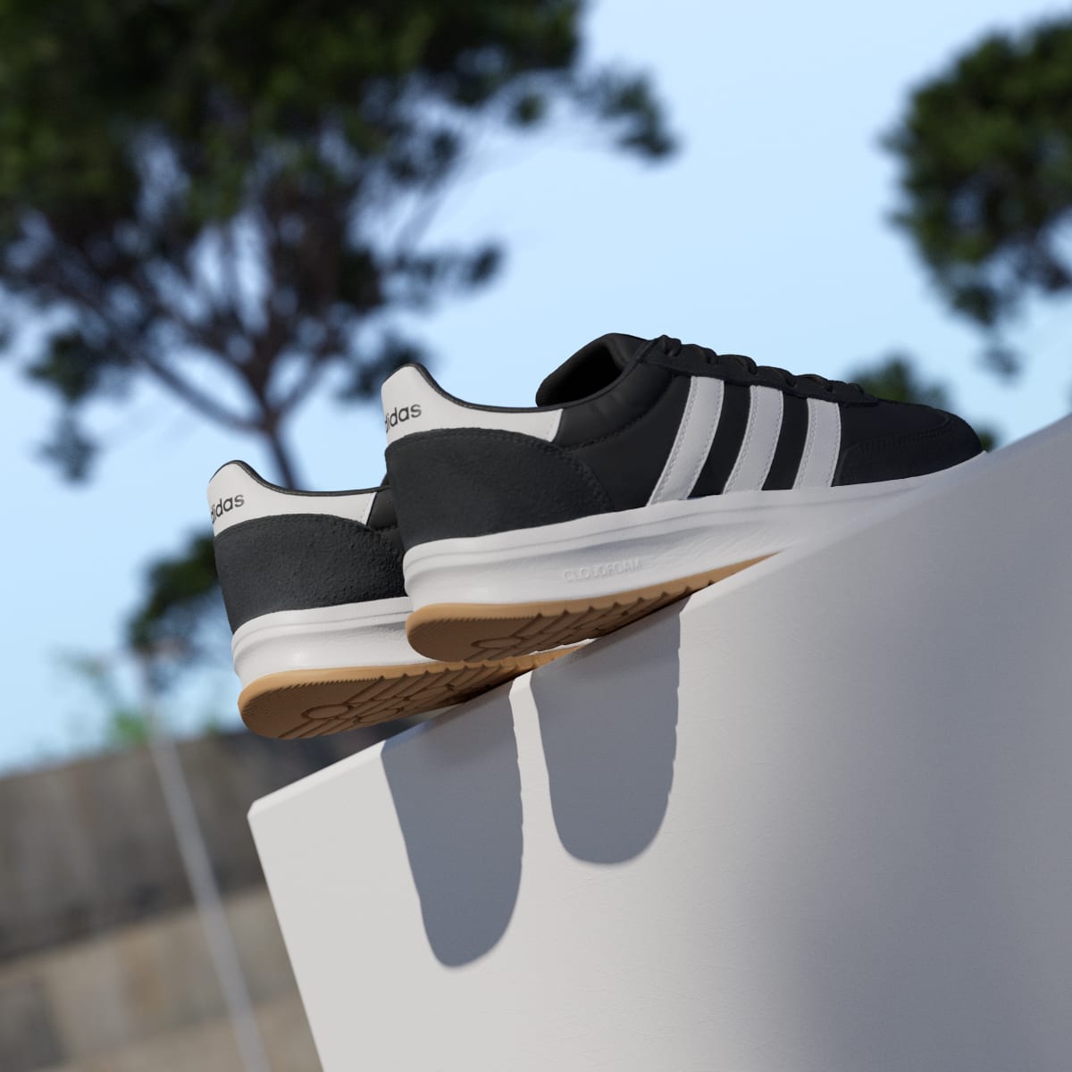 Adidas Women's RUN 70s 2.0 Shoes - Core Black / Core White / Core White - Image 8