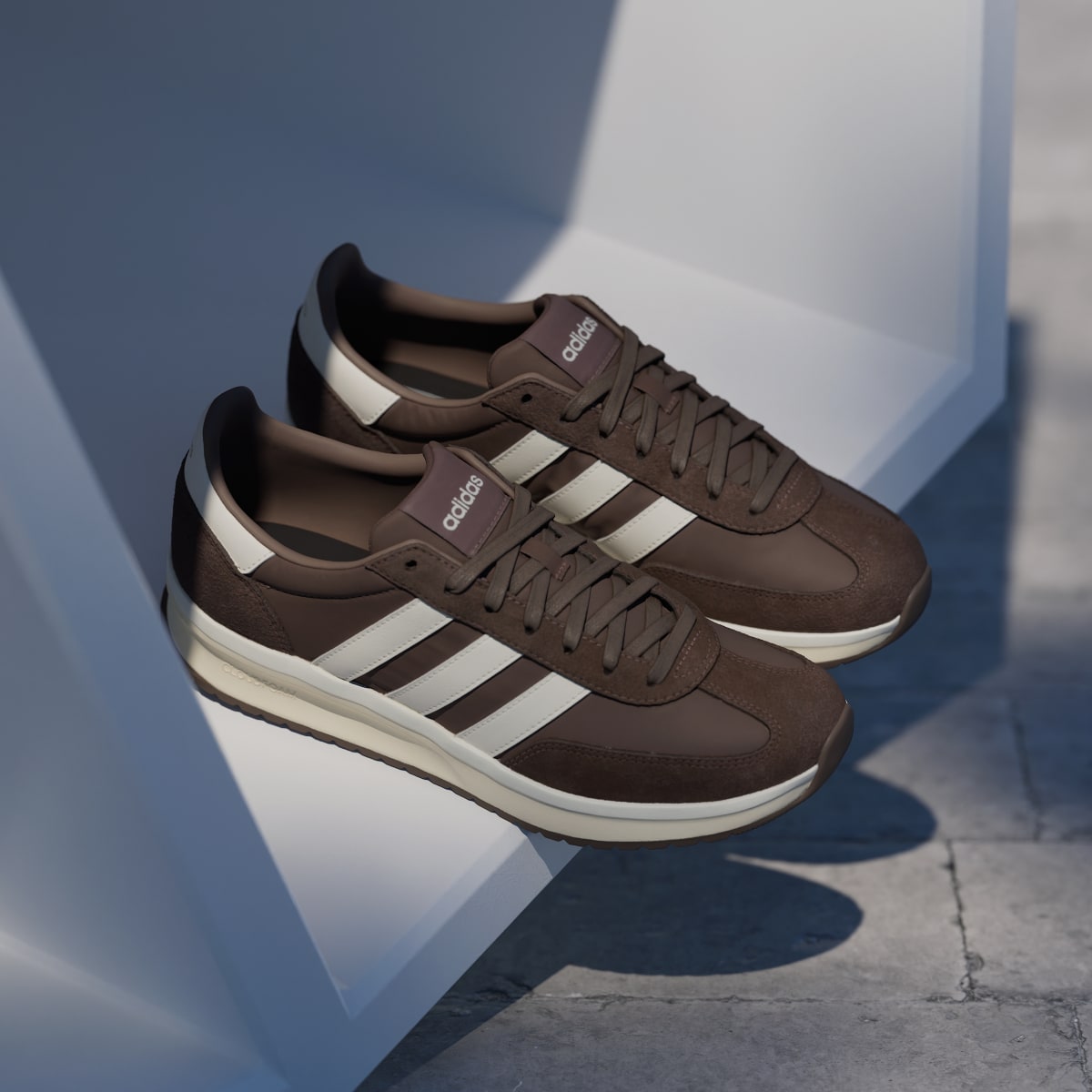 Adidas Men's RUN 70s 2.0 Shoes - Earth Strata / Off White / Warm Vanilla - Image 5