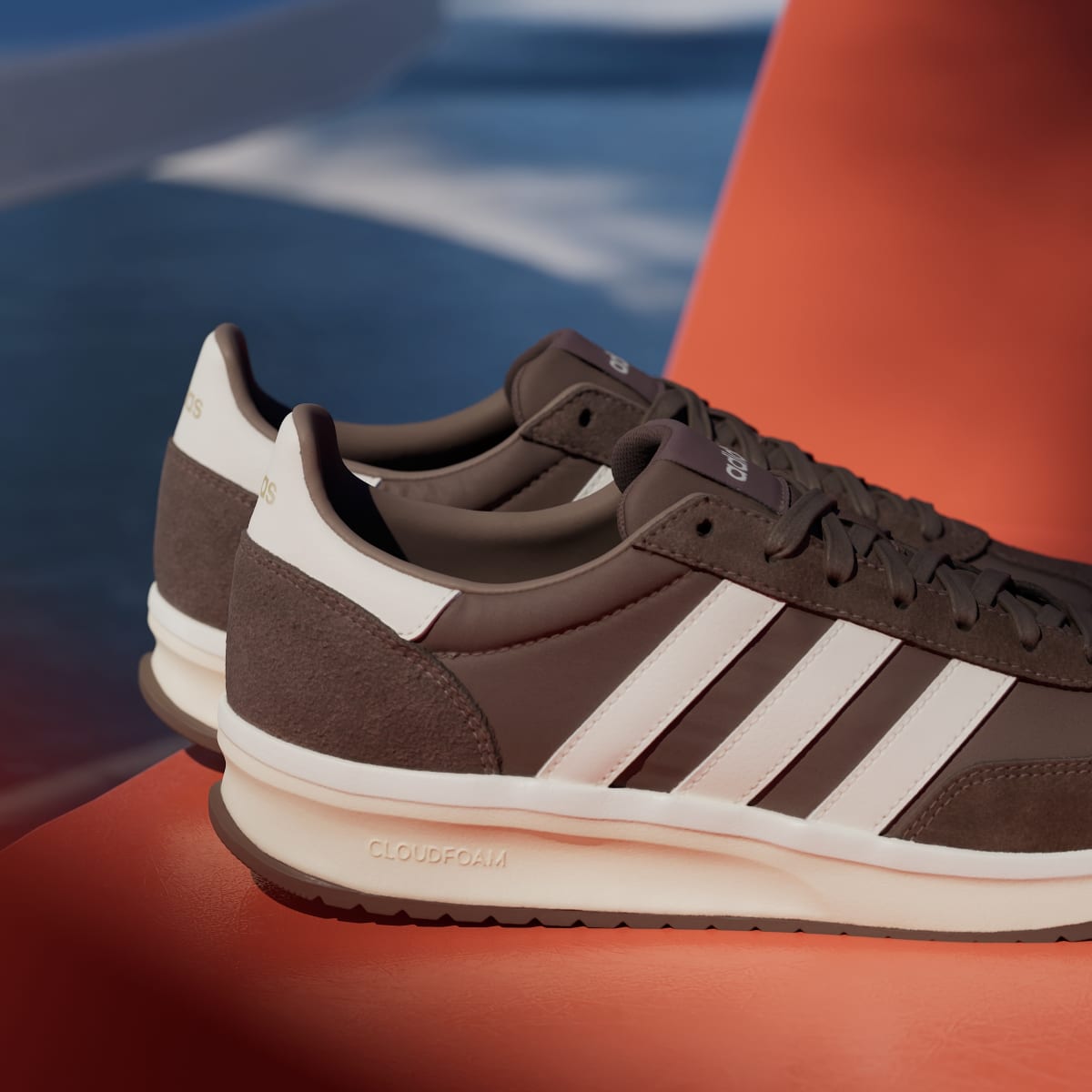 Adidas Men's RUN 70s 2.0 Shoes - Earth Strata / Off White / Warm Vanilla - Image 9