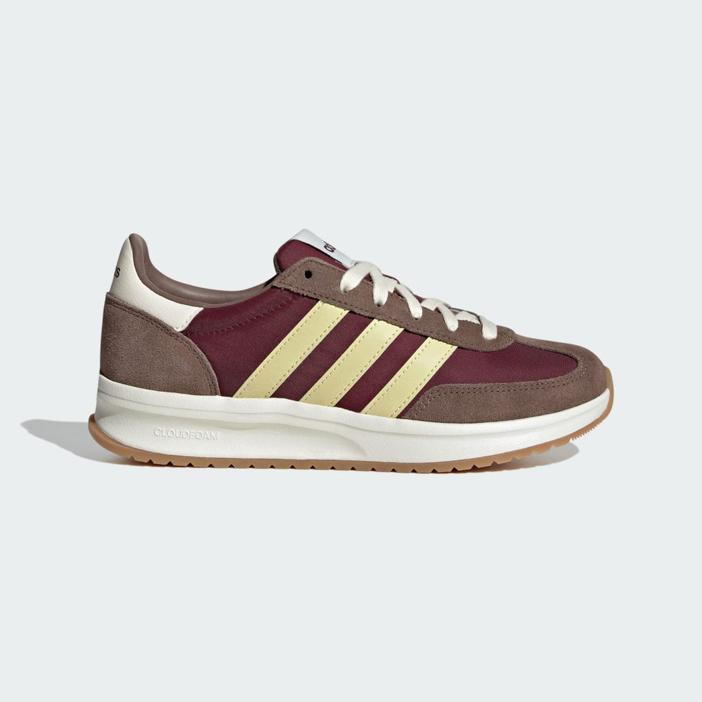 Adidas Women's RUN 70s 2.0 Shoes - Maroon / Powder Yellow / Earth Strata - Image 1