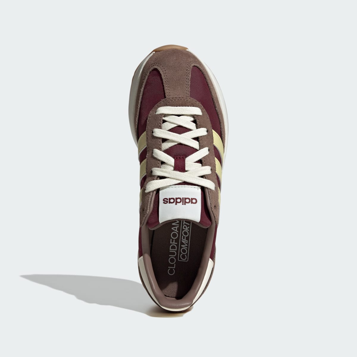 Adidas Women's RUN 70s 2.0 Shoes - Maroon / Powder Yellow / Earth Strata - Image 3