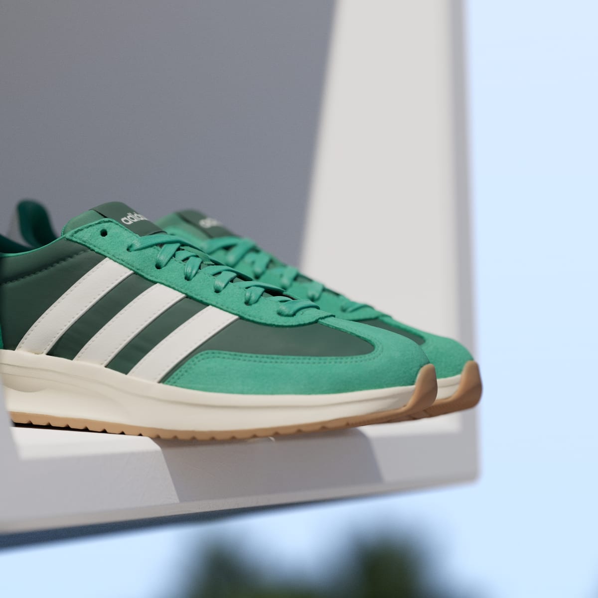 Adidas Men's RUN 70s 2.0 Shoes - Collegiate Green / Core White / Semi Court Green - Image 10