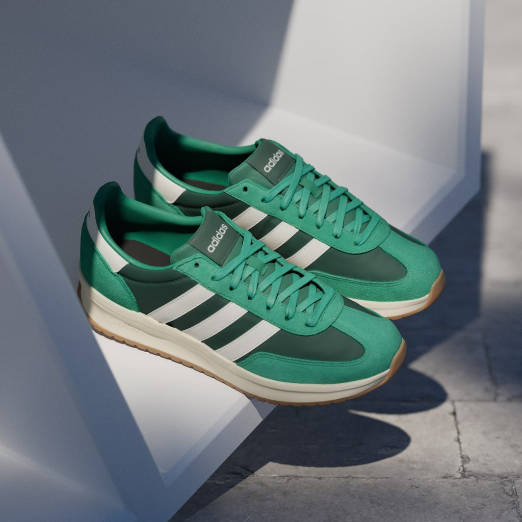 Adidas Men's RUN 70s 2.0 Shoes - Collegiate Green / Core White / Semi Court Green - Image 5