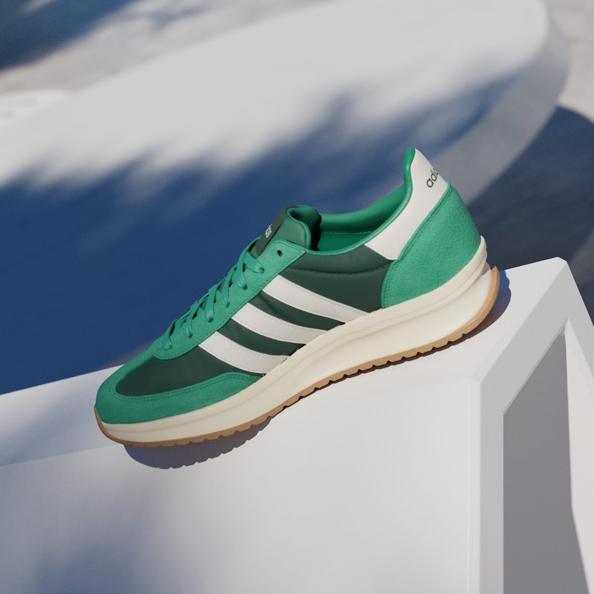Adidas Men's RUN 70s 2.0 Shoes - Collegiate Green / Core White / Semi Court Green - Image 7