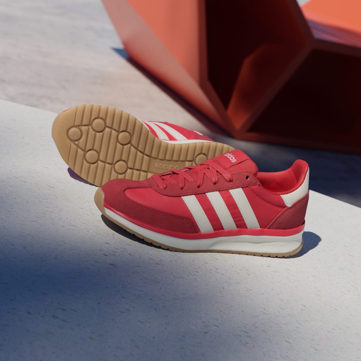 Adidas Women's RUN 70s 2.0 Shoes - Pure Ruby / Off White / Better Scarlet - Image 4