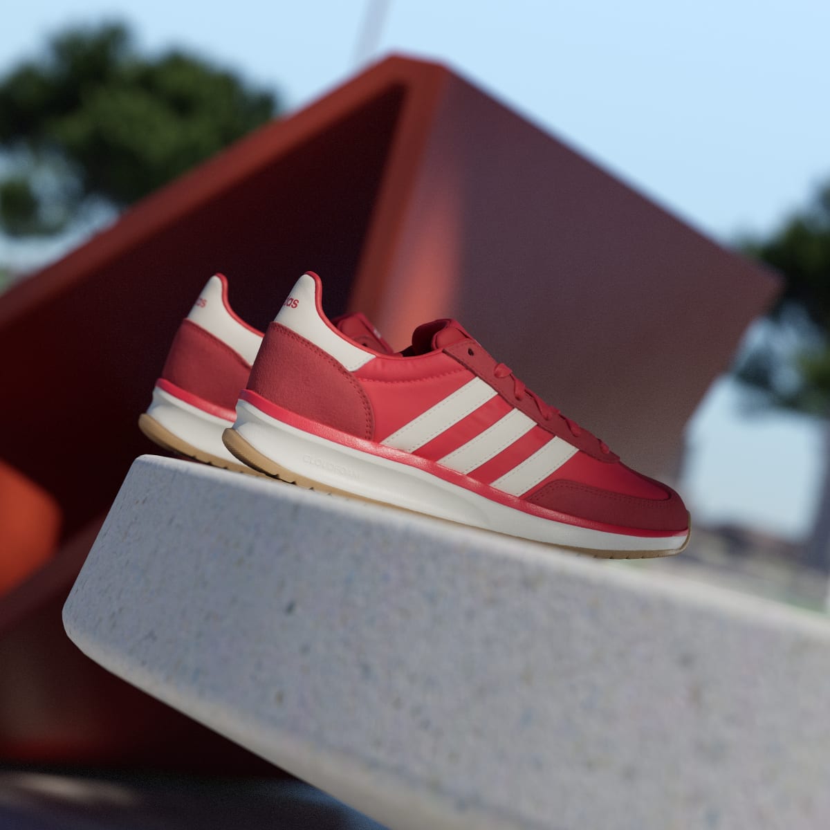 Adidas Women's RUN 70s 2.0 Shoes - Pure Ruby / Off White / Better Scarlet - Image 6
