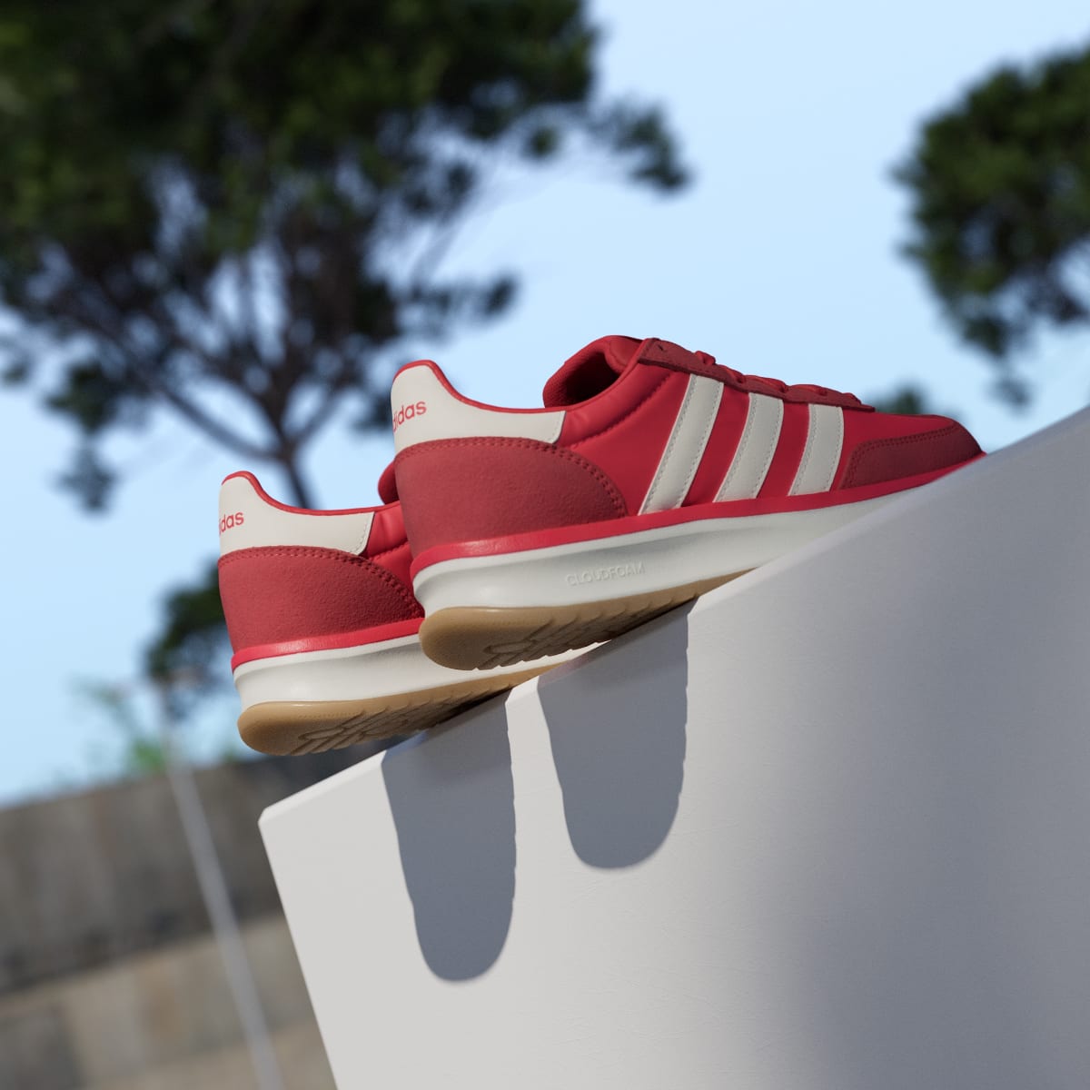 Adidas Women's RUN 70s 2.0 Shoes - Pure Ruby / Off White / Better Scarlet - Image 8