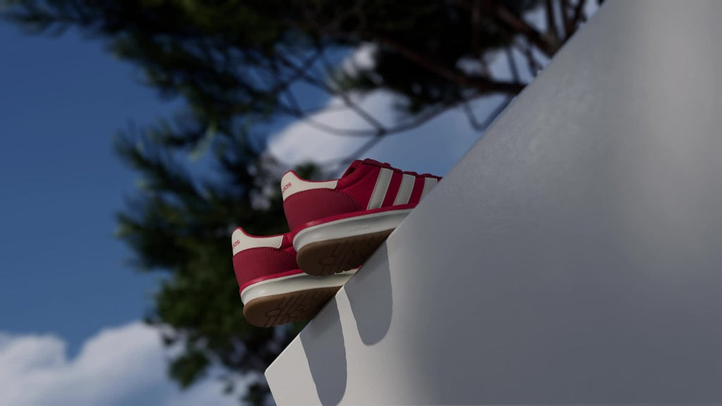 Adidas Women's RUN 70s 2.0 Shoes - Pure Ruby / Off White / Better Scarlet - Image 2