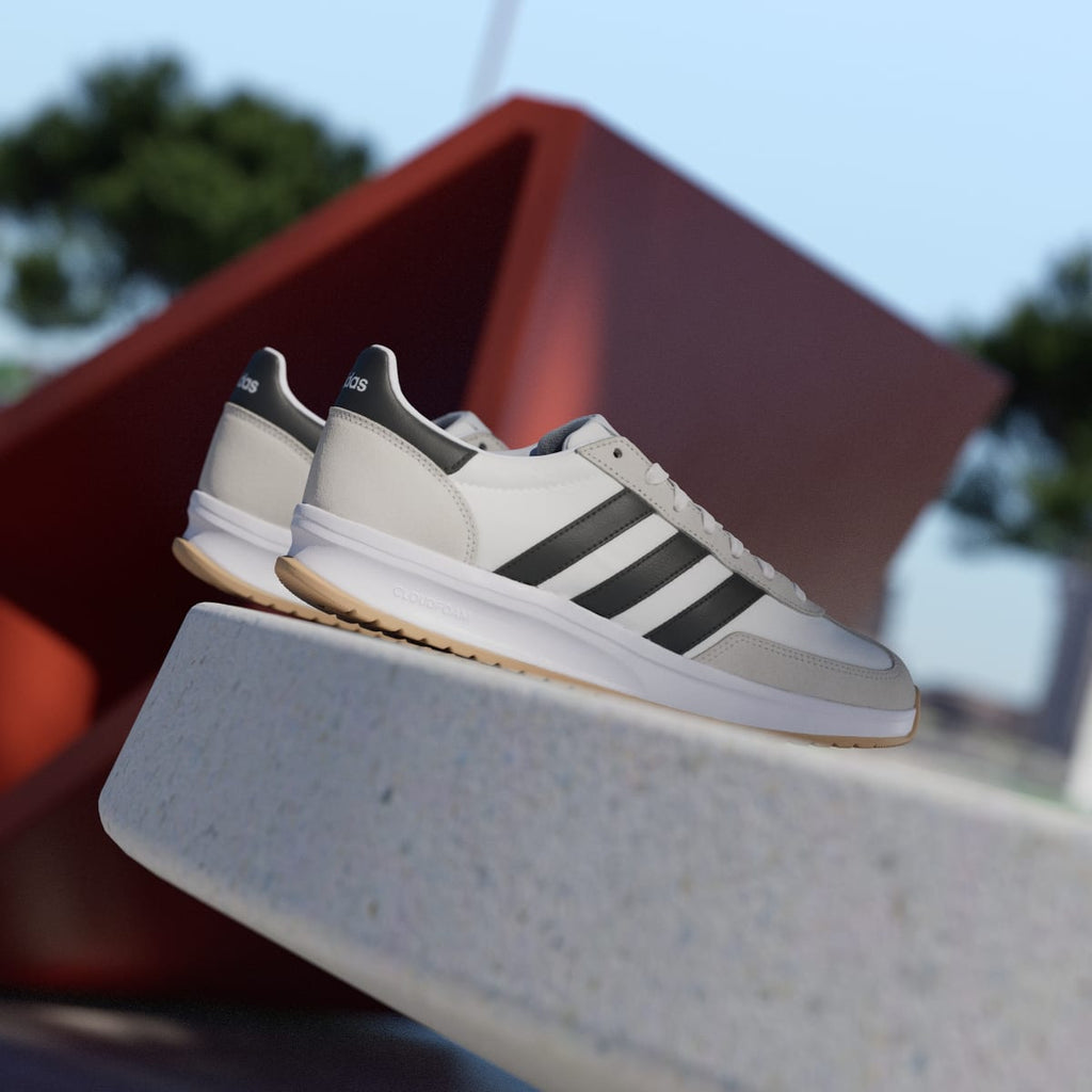 Adidas Men's RUN 70s 2.0 Shoes - Cloud White / Core Black / Grey One - Image 6
