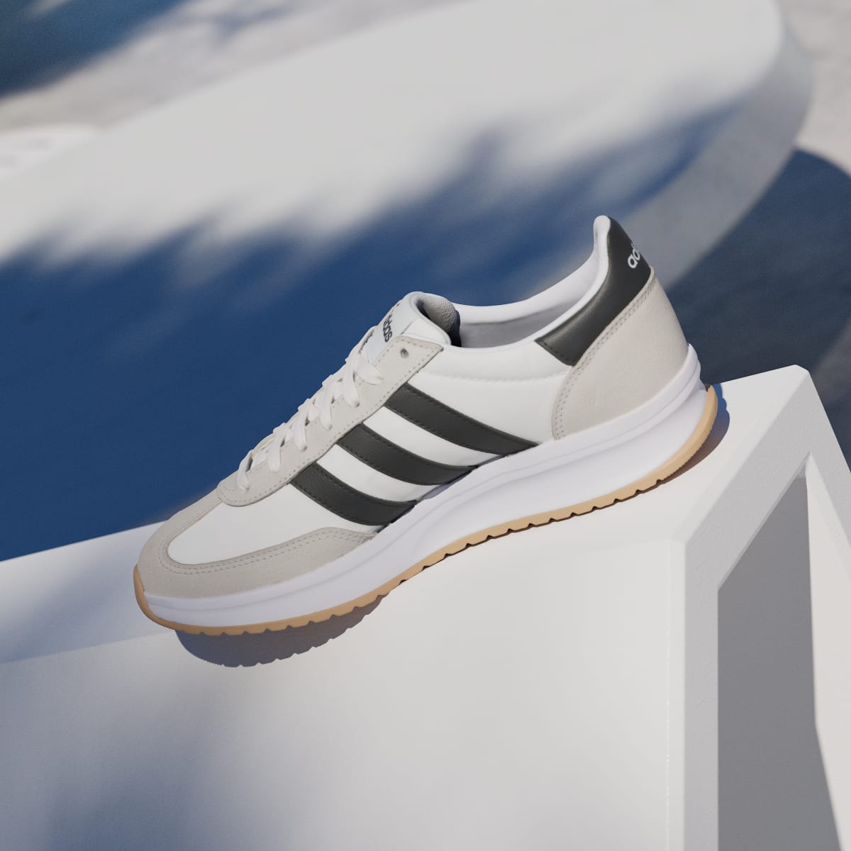 Adidas Men's RUN 70s 2.0 Shoes - Cloud White / Core Black / Grey One - Image 7