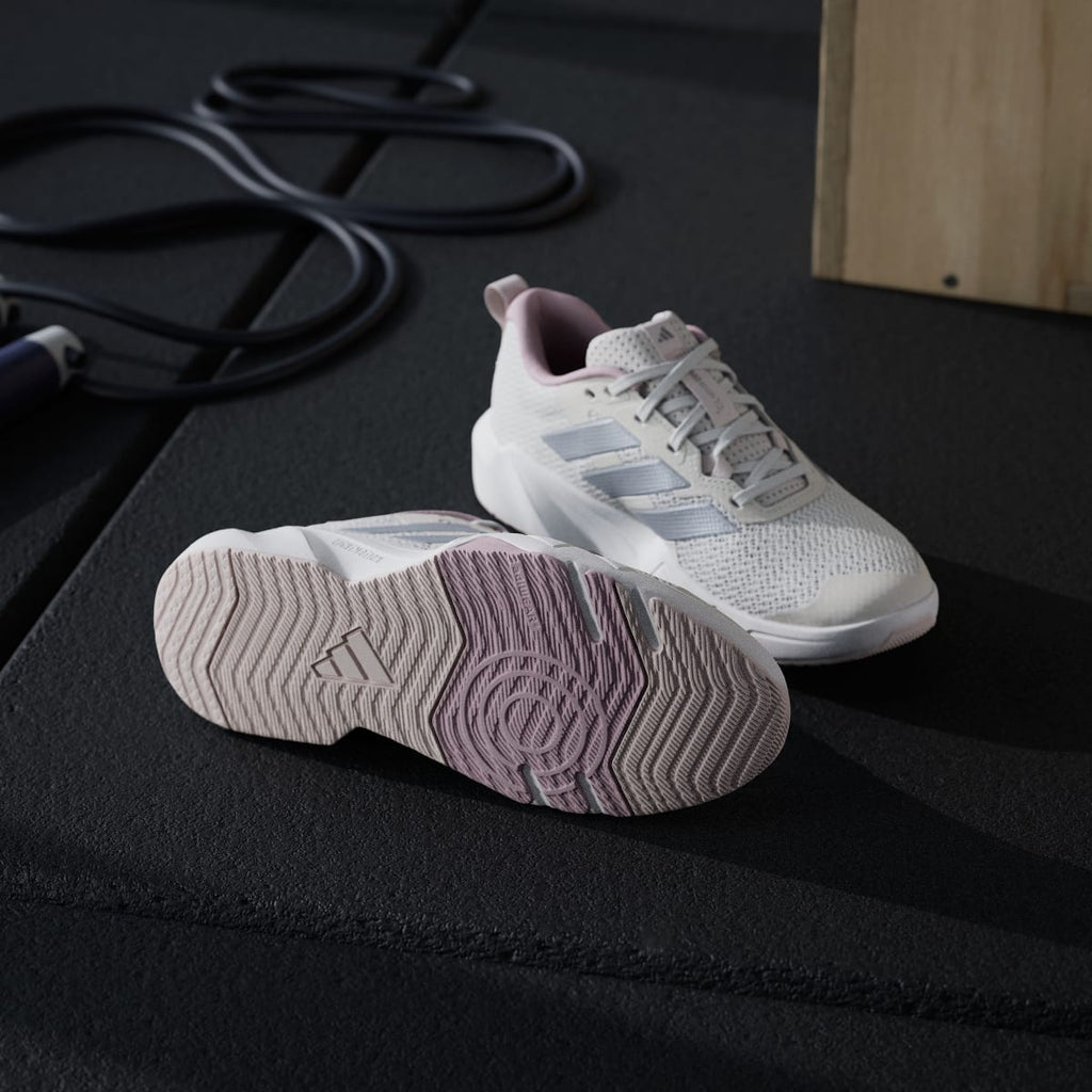 Adidas Women's Rapidmove Go Training Sneakers - Orbit Grey / Silver Metallic / Dual Lilac - Image 4
