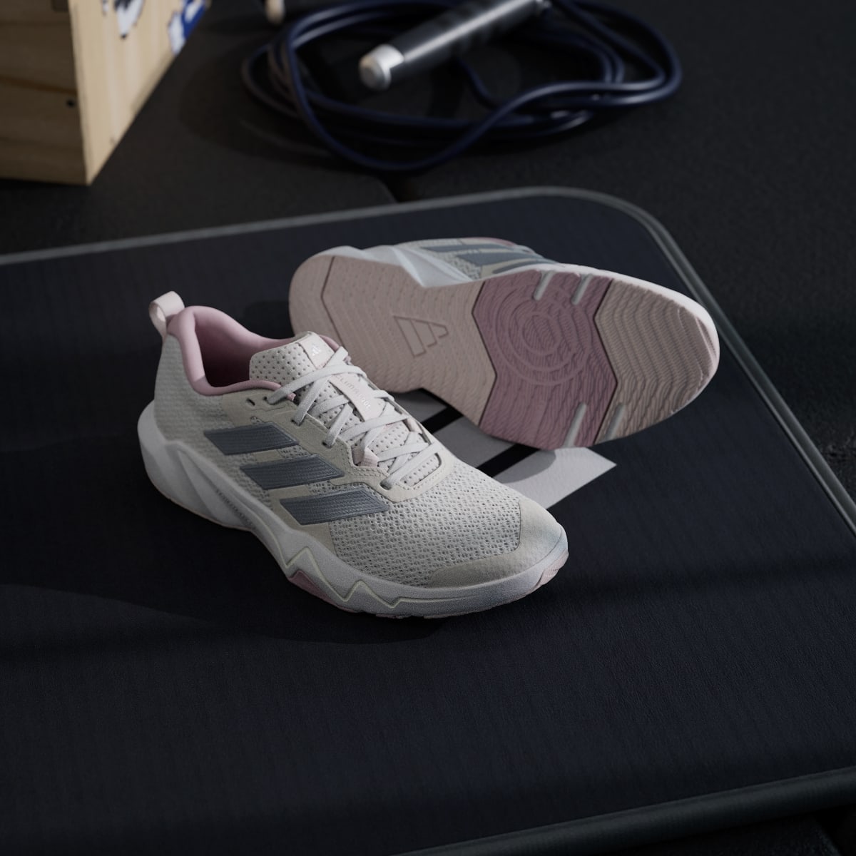 Adidas Women's Rapidmove Go Training Sneakers - Orbit Grey / Silver Metallic / Dual Lilac - Image 8