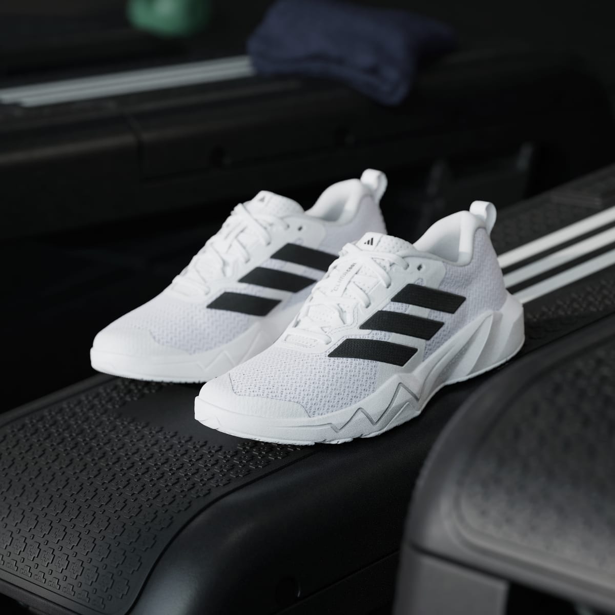 Adidas Women's Rapidmove Go Training Sneakers - Cloud White / Core Black / Silver Metallic - Image 5