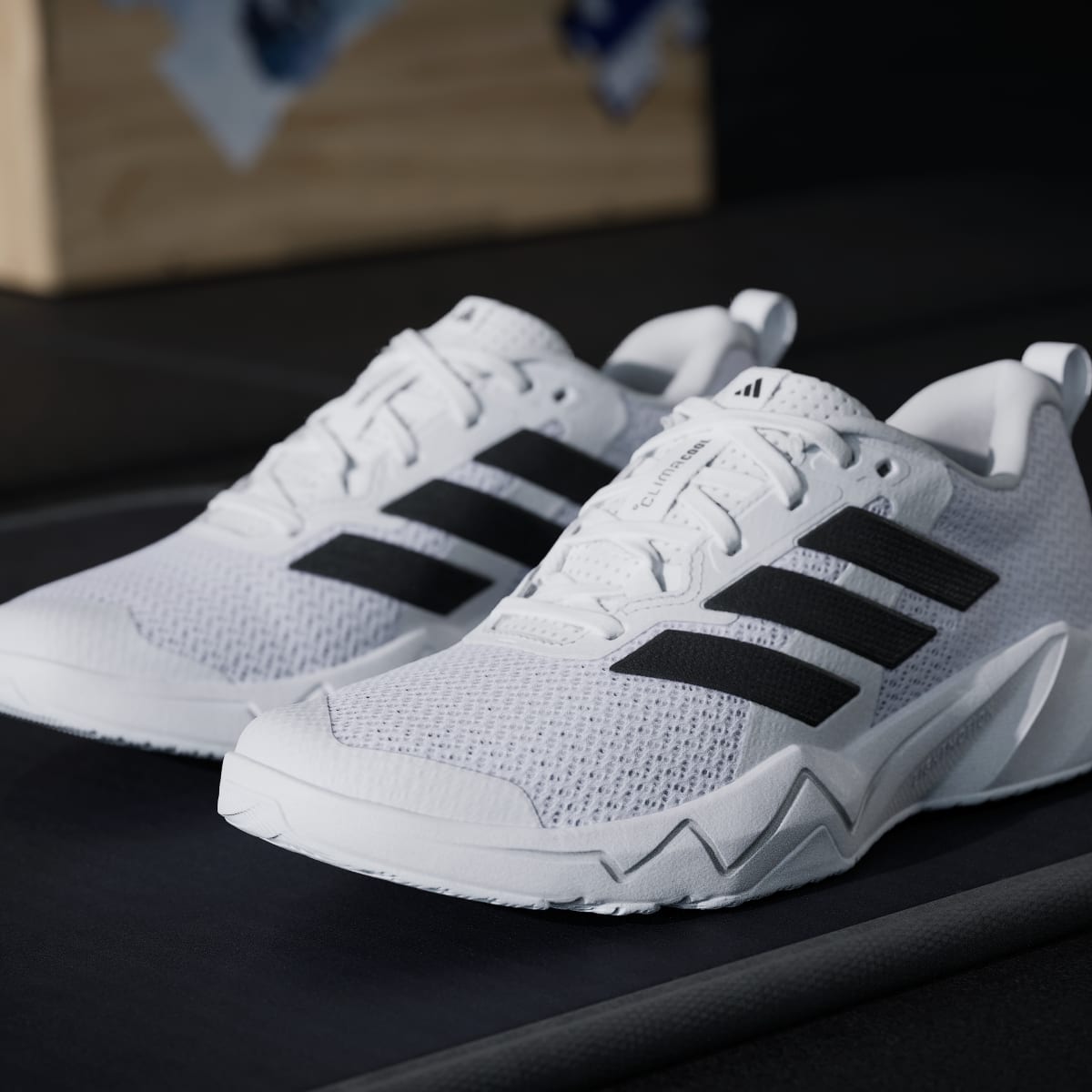 Adidas Women's Rapidmove Go Training Sneakers - Cloud White / Core Black / Silver Metallic - Image 9