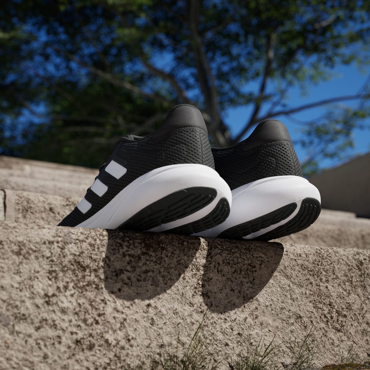 Adidas Men's Response Runner Shoes - Core Black / Cloud White / Cloud White - Image 6
