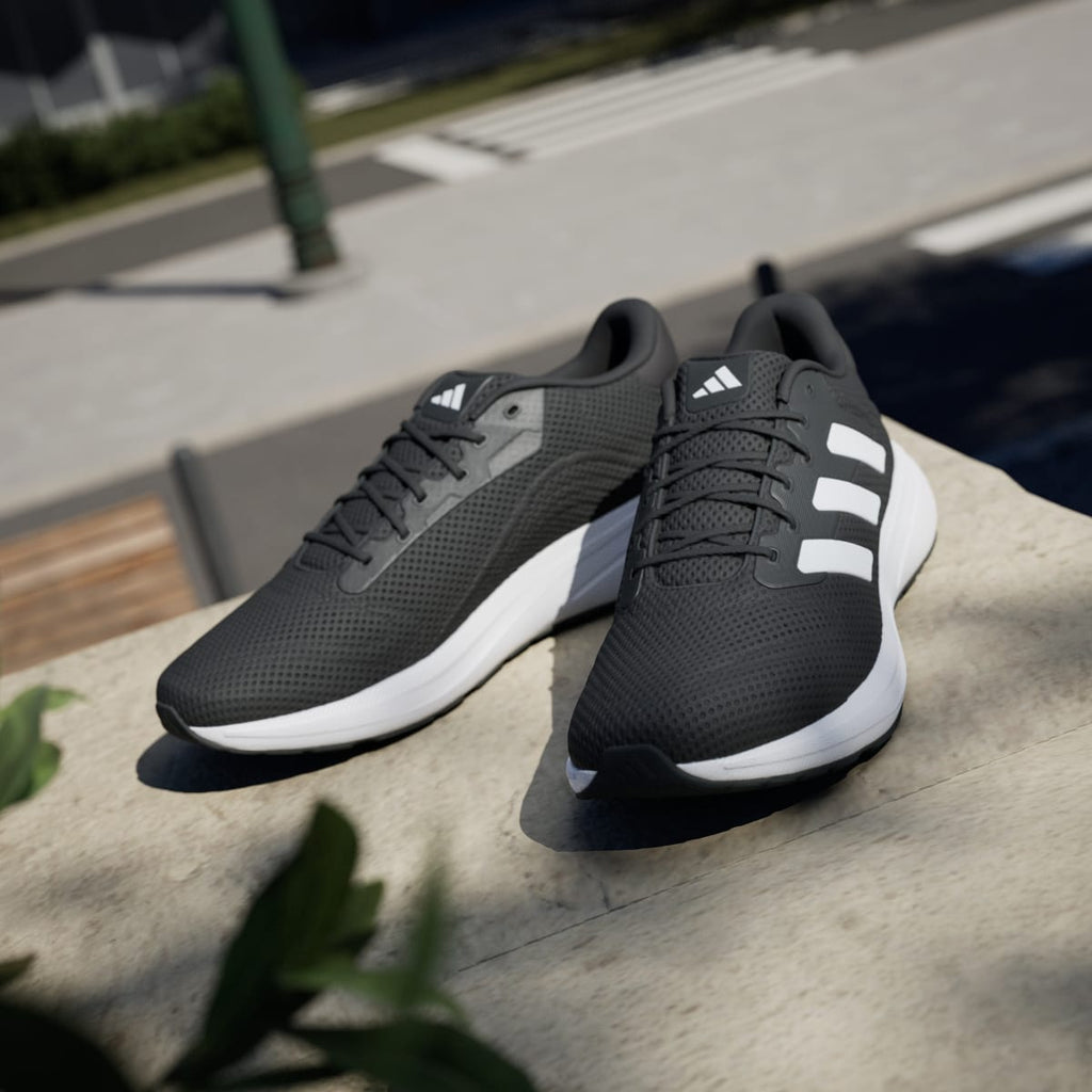 Adidas Men's Response Runner Shoes - Core Black / Cloud White / Cloud White - Image 8