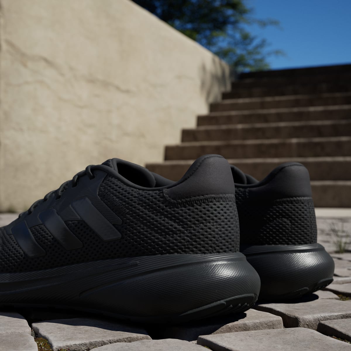 Adidas Men's Response Runner Shoes - Core Black / Core Black / Core Black - Image 10