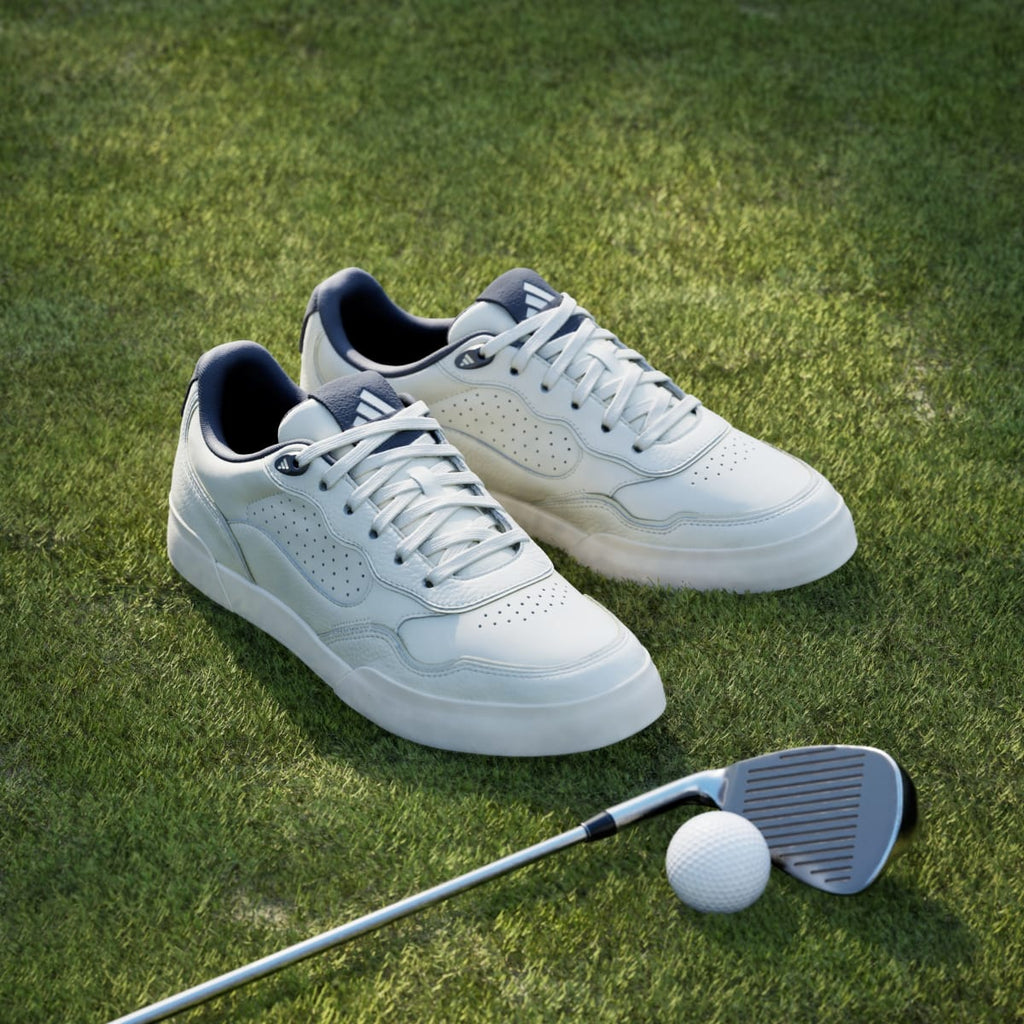 Adidas Men's Retrocross 25 Spikeless Golf Shoes - Off White / Night Indigo / Off White - Image 5