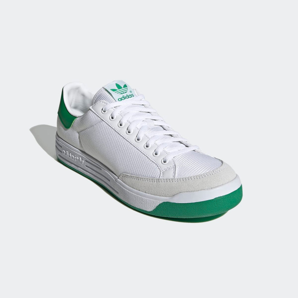 Adidas Men's Rod Laver Shoes - Cloud White / Cloud White / Green - Image 4