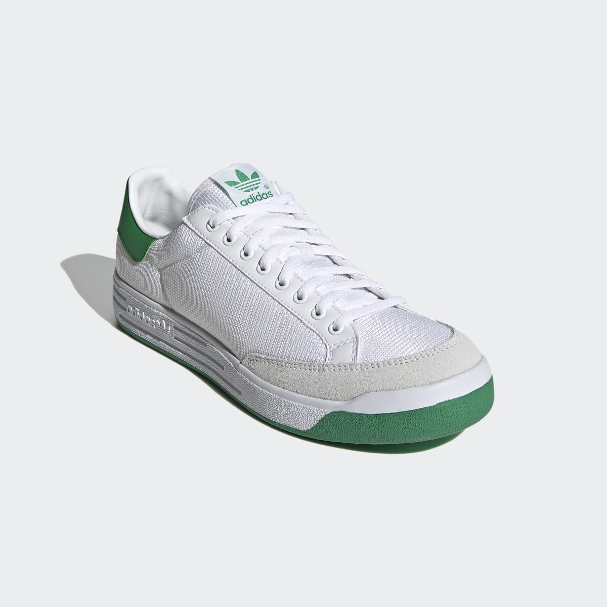 Adidas Men's Rod Laver Shoes - Cloud White / Cloud White / Green - Image 4