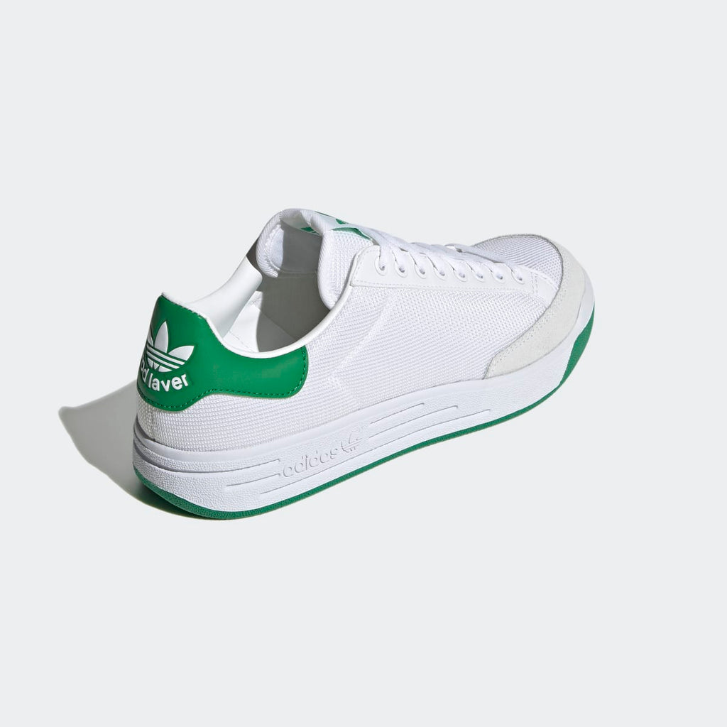 Adidas Men's Rod Laver Shoes - Cloud White / Cloud White / Green - Image 5