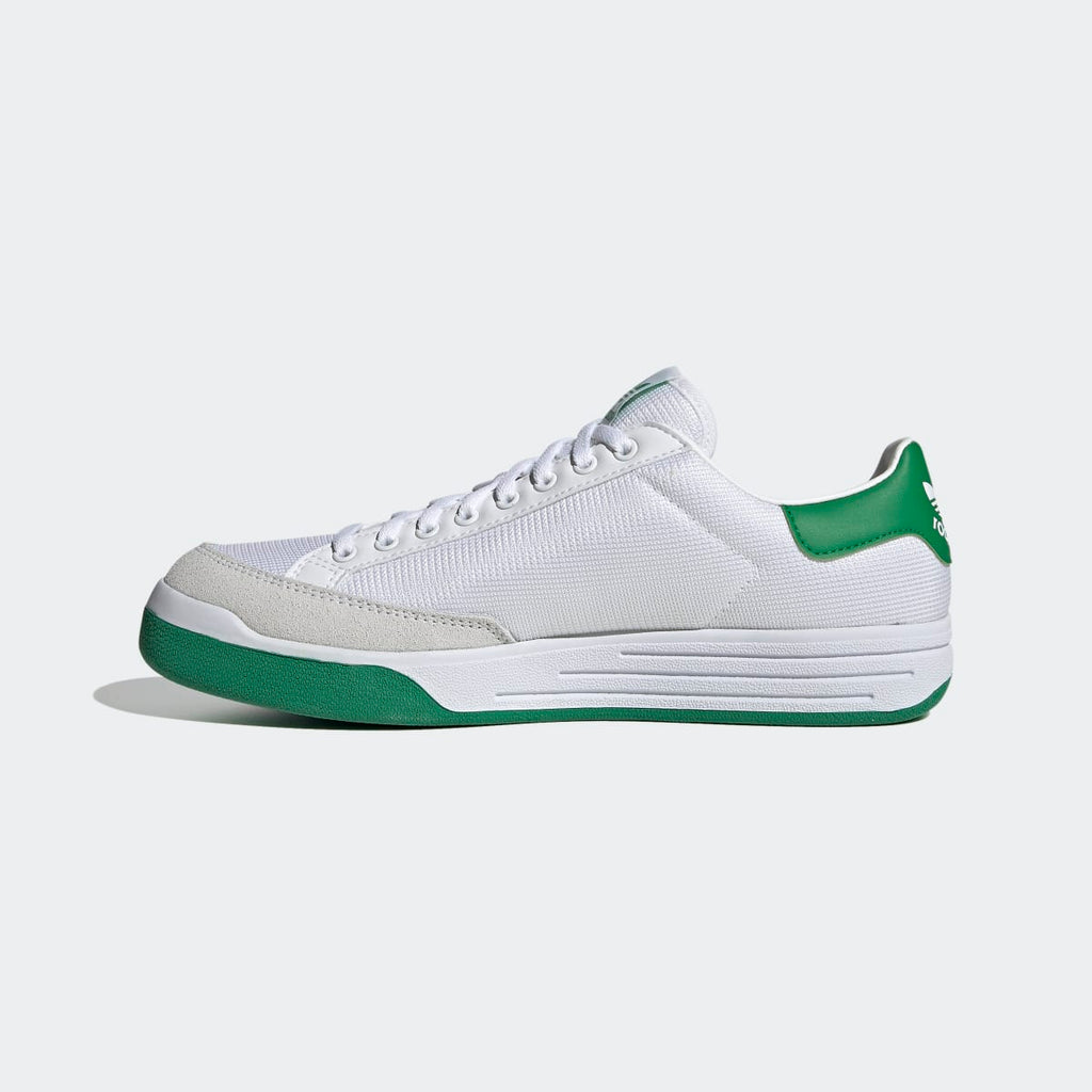 Adidas Men's Rod Laver Shoes - Cloud White / Cloud White / Green - Image 6