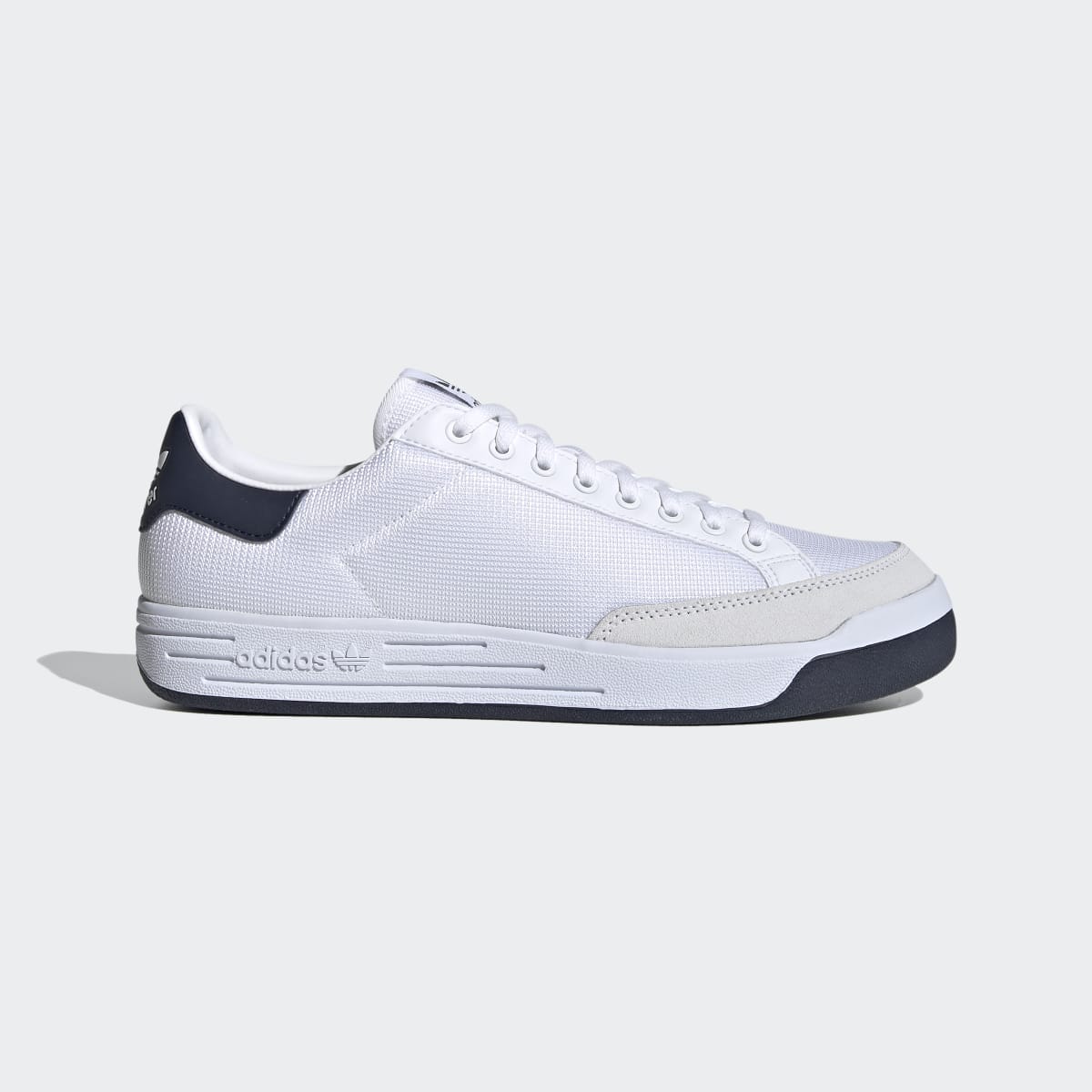Adidas Men's Rod Laver Shoes - Cloud White / Cloud White / Collegiate Navy - Image 1