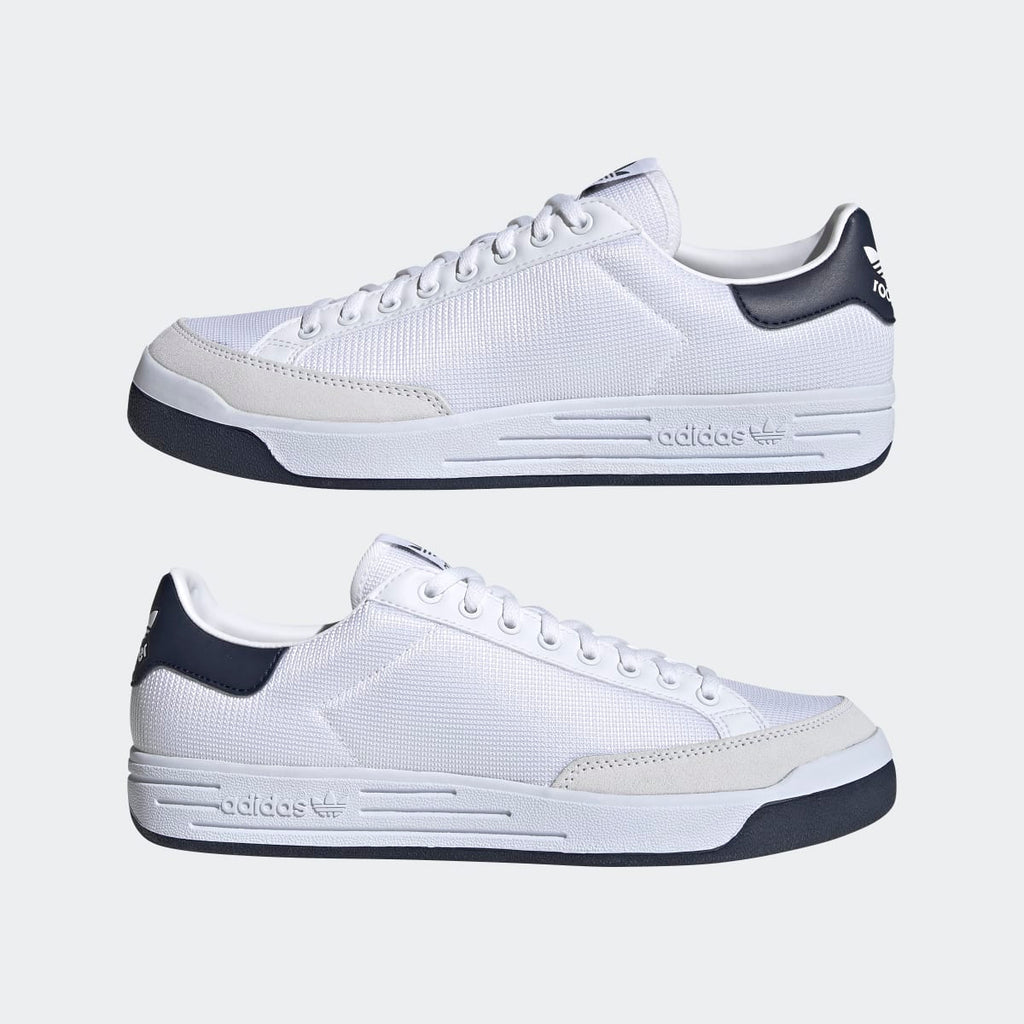 Adidas Men's Rod Laver Shoes - Cloud White / Cloud White / Collegiate Navy - Image 7