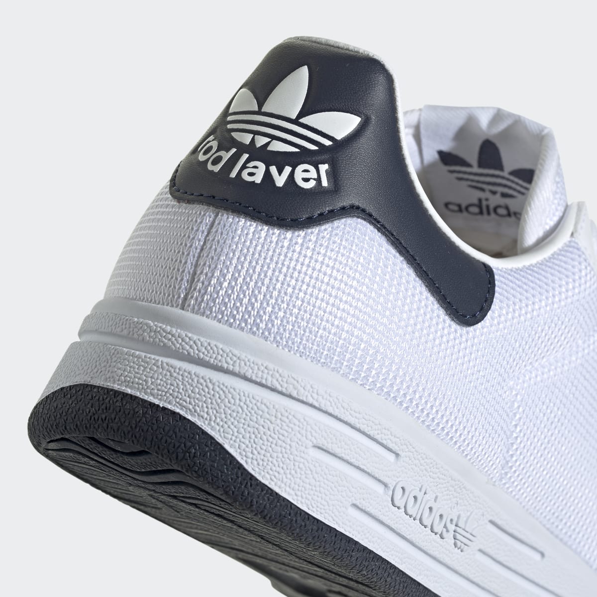 Adidas Men's Rod Laver Shoes - Cloud White / Cloud White / Collegiate Navy - Image 8