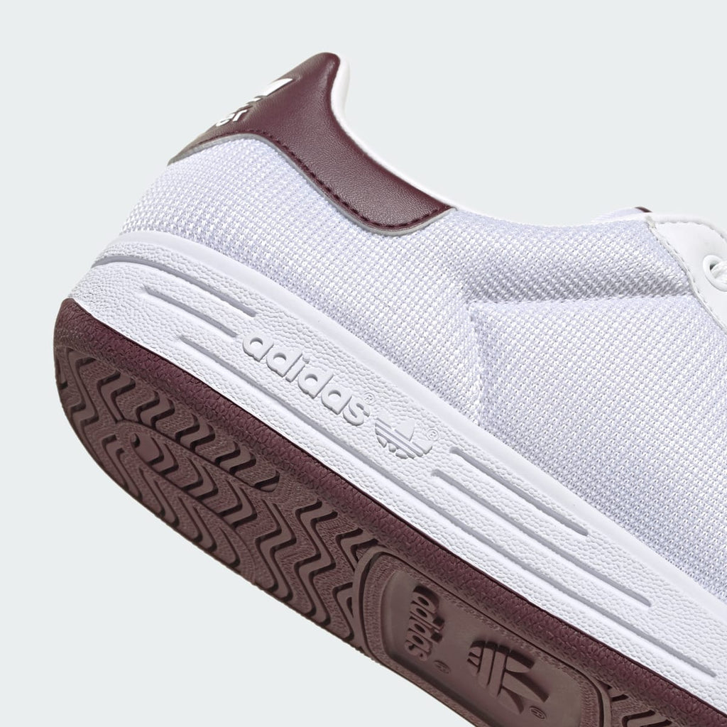 Adidas Men's Rod Laver Shoes - Cloud White / Cloud White / Maroon - Image 7