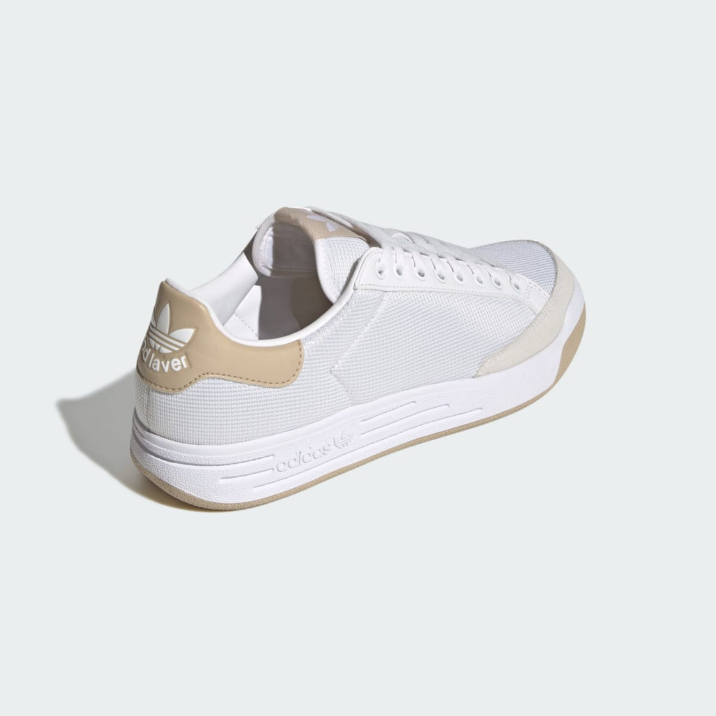 Adidas Men's Rod Laver Shoes - Cloud White / Cloud White / Khaki Three - Image 5
