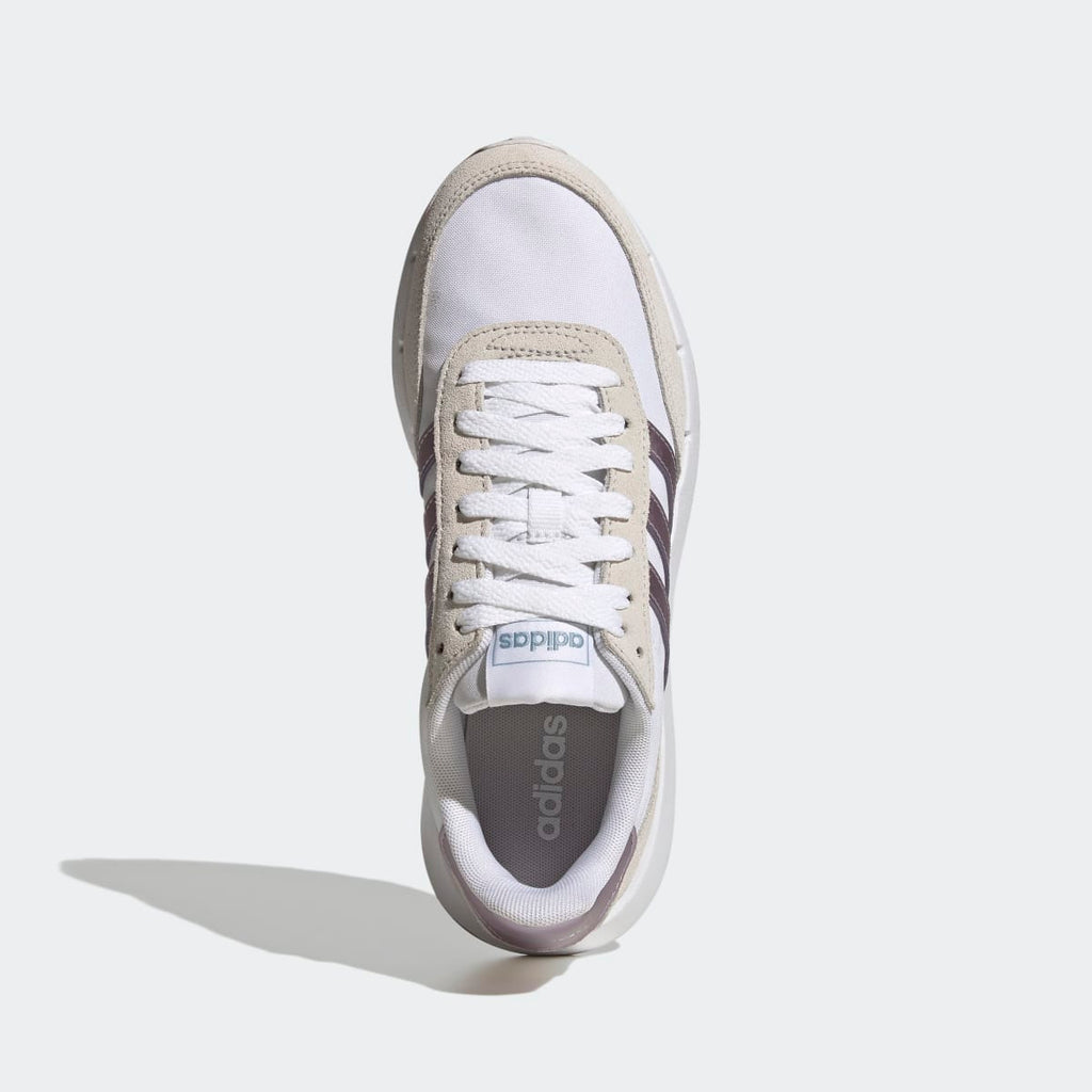 Adidas Women's Run 60s 2.0 Shoes - Cloud White / Matt Purple Met. / Dash Grey - Image 2