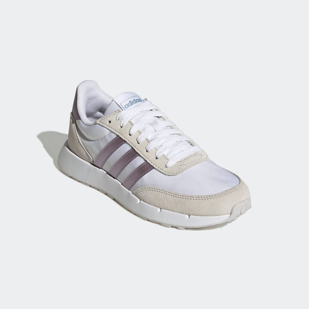 Adidas Women's Run 60s 2.0 Shoes - Cloud White / Matt Purple Met. / Dash Grey - Image 4
