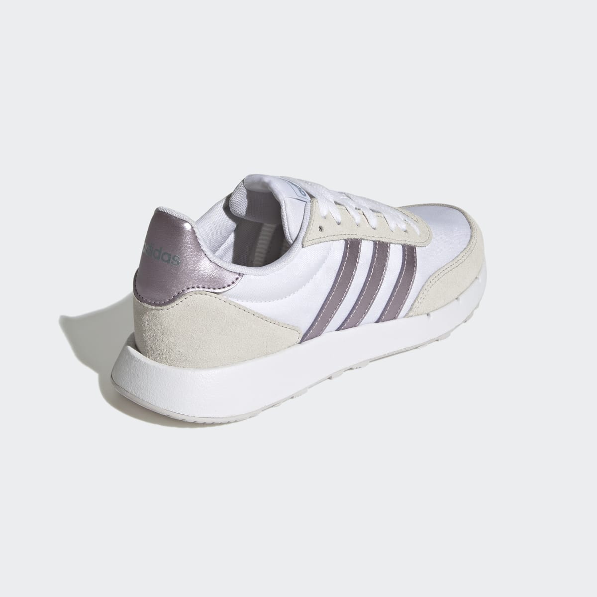 Adidas Women's Run 60s 2.0 Shoes - Cloud White / Matt Purple Met. / Dash Grey - Image 5