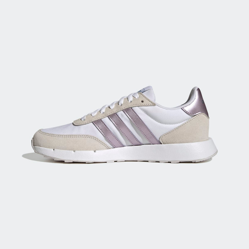 Adidas Women's Run 60s 2.0 Shoes - Cloud White / Matt Purple Met. / Dash Grey - Image 6