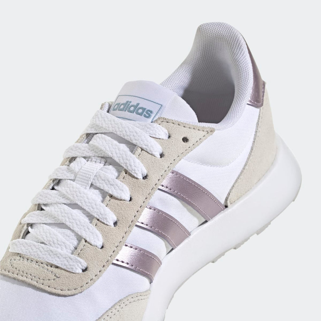 Adidas Women's Run 60s 2.0 Shoes - Cloud White / Matt Purple Met. / Dash Grey - Image 7