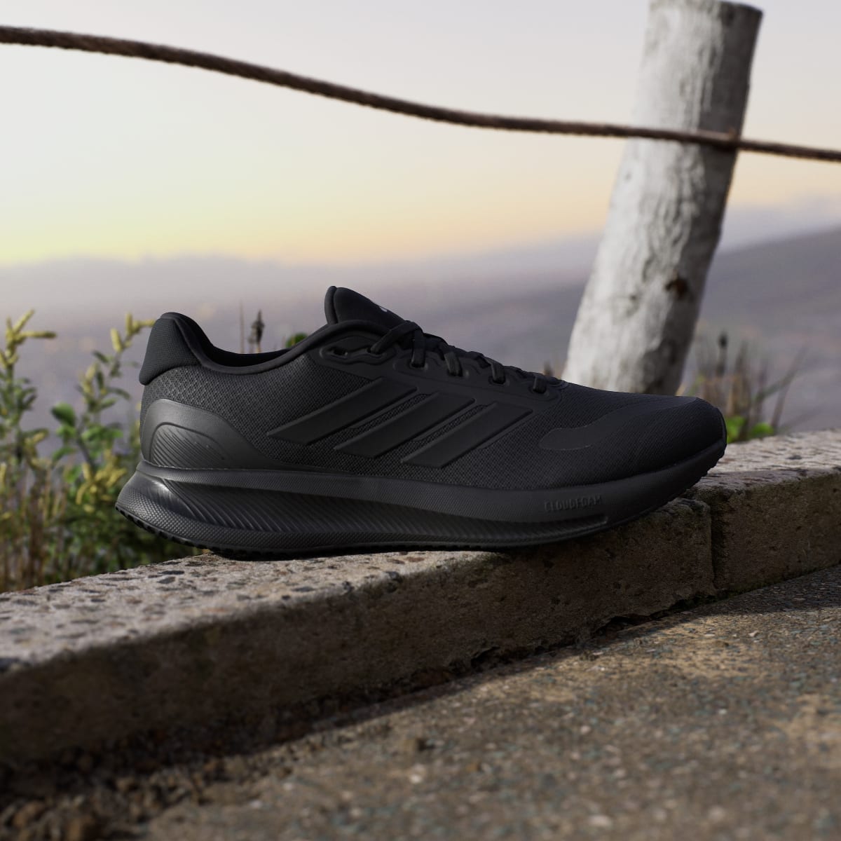 Adidas Men's Runfalcon 5 Running Shoes - Core Black / Core Black / Core Black - Image 3